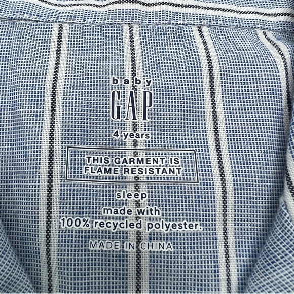 Gap Child's youth recycled pajamas long pants short sleeve set size 4 unisex - Picture 5 of 5